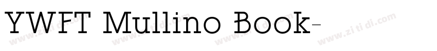 YWFT Mullino Book字体转换